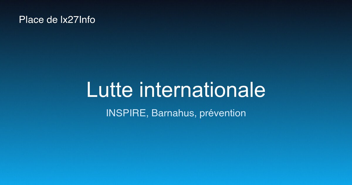 Lutte internationale